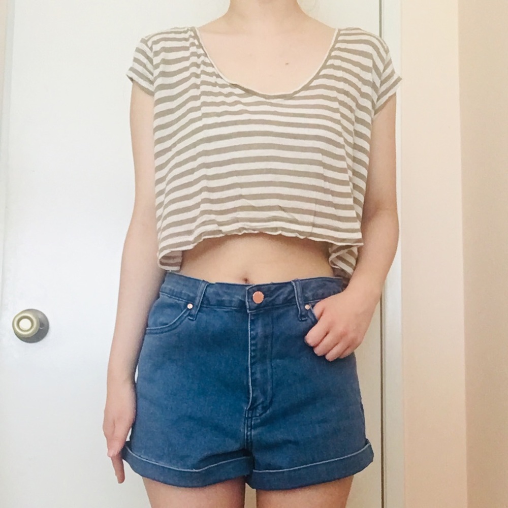 Striped Crop top